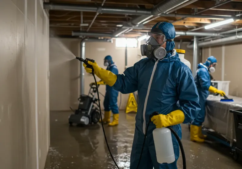 Basement Sanitization and Antimicrobial Treatment process in Curtisville, PA